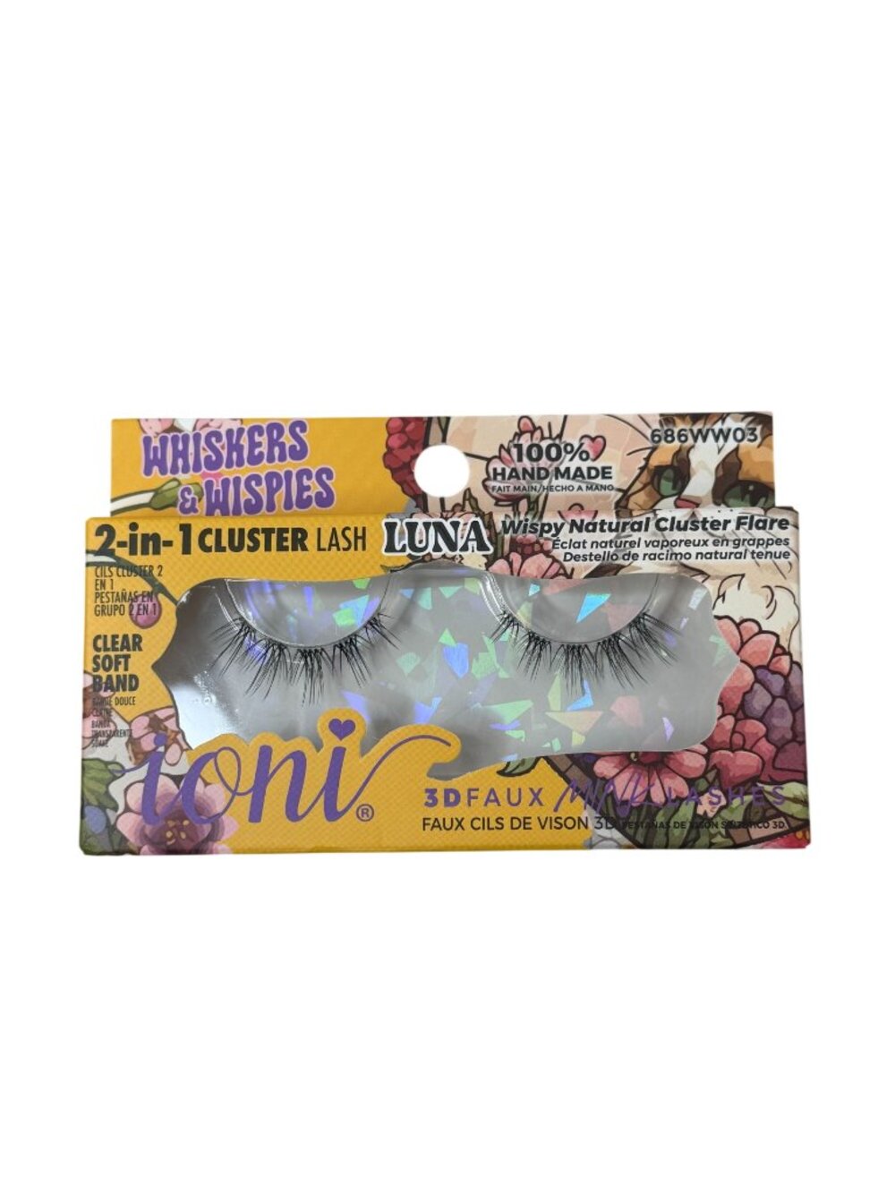ioni 3D Faux Mink Lashes Luna Wispy Natural Cluster Flare